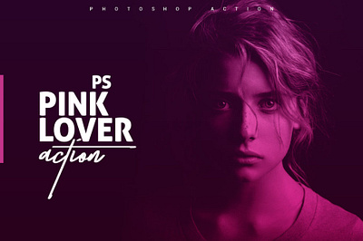 Pink Lover - Free Photoshop Action image