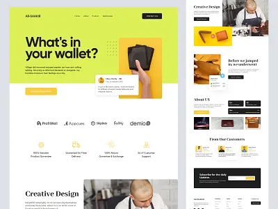 Wallet Landing Page homepage landing landing page landingpage web web design webdesign website