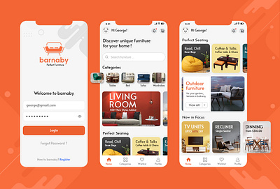 Furniture Shop App mobile app ui ui uiux