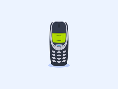 3310 | SMALLER. SMARTER. MIGHTIER. 3310 adobe illustrator cc dribbbleweeklywarmup illustration vector