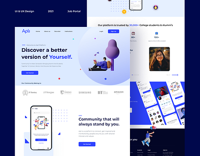 Apli.ai- online job portal clean design job finder job portal search job ui design uiux web design website