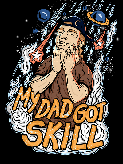 My Dad Got Skill illustration