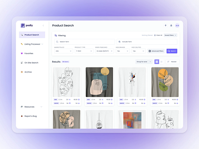 Research Platform Redesign - Light & Dark Versions animation app clean dark version dashboard design details figma figmadesign filter light version modern night mode platform redesign research searching ui ux web app