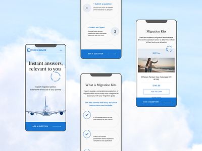 Tame for Advice . Migration experts corporate homepage migration travel ui user experience user interface ux visa webdesign website