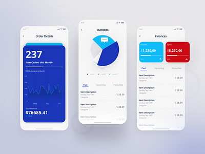 Order Details & Finances App app app design app ios app mobile checkout delivery design figma finance app graphic design ios ios design logo order payment ui ui design ui ux ux ux design