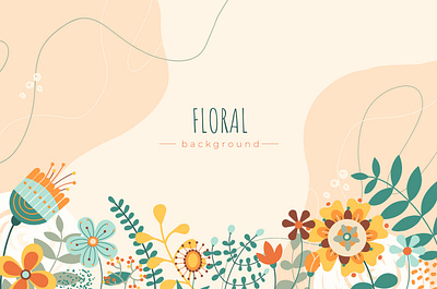 colorful floral background background colorful design floral flowers illustration spring