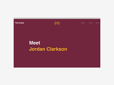 Cleveland Cavalier's Blog design ui ux webdesign