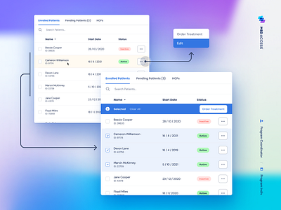 MSD Access Table big data blue component design system dm sans enterprise hover state poppins row table table design tabs ui ui design uiux