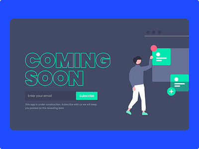 Coming Soon 048 comingsoon dailyui webapp webdesign website