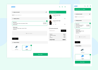 Checkout page UI design checkout process checkoutflow colors design figma ui ui design ux