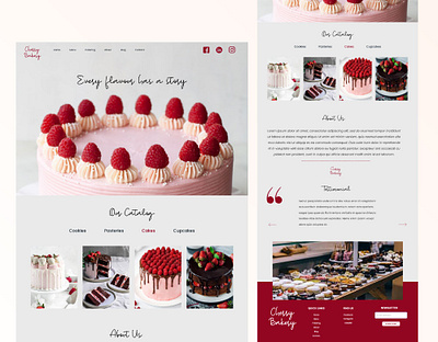 Website Landing Page - Bakery Shop bakery web design bakery website landing page landing page design landing page ui design ui design ui ux design ui ux landing page web design web ui design website website design website ui