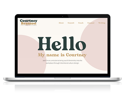 CourtneyBranson.com design web design wix