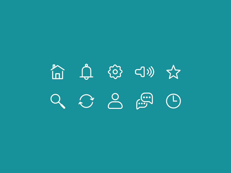 Animated Icon Pack - Rive animation app design development free icons motion design ui