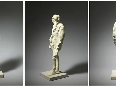 Hoods - Bronze / soapstone bronze hoodie sculpture
