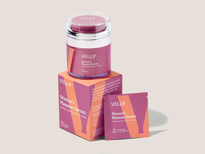 Vella Women's Pleasure Serum | Packaging Design body box design branding feminine graphic design health identity label label design luxury packaging packaging design print product serum typography wellness women