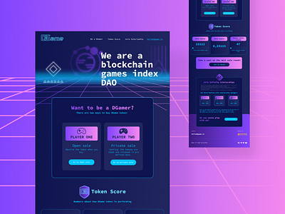 Blockchain game index landing page blockchain landingpage logo ui