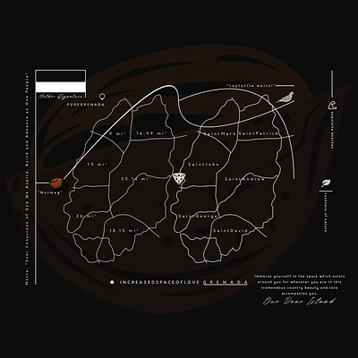 Increased Space of Love. art design grenada illustration print