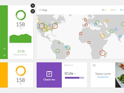 Internal Office Dashboards dashboard interactive map tvos ui