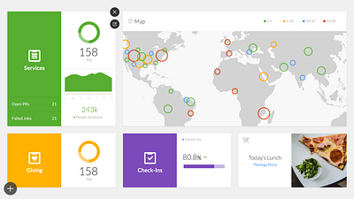 Internal Office Dashboards dashboard interactive map tvos ui