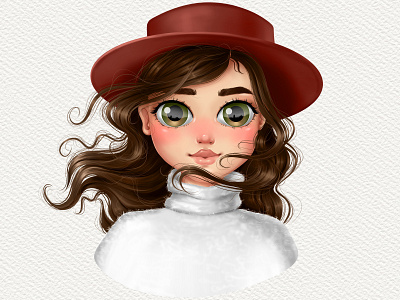 Selfportrait character illustration portrait