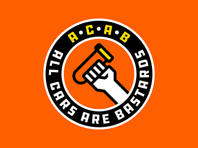 A.C.A.B. acab bici bicicleta bicycle bike candado fist lock puño u lock