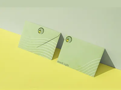 Search Light Real Estate branding logo mockups