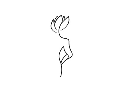 Flower of the limbs body branding design flower girl graphic design illustration limbs line line art logo minimal pose standing stroke women