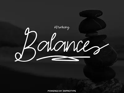 Balance | FREE FONT designinspiration font fontcreator handlettering handwritten illustrationart typhography