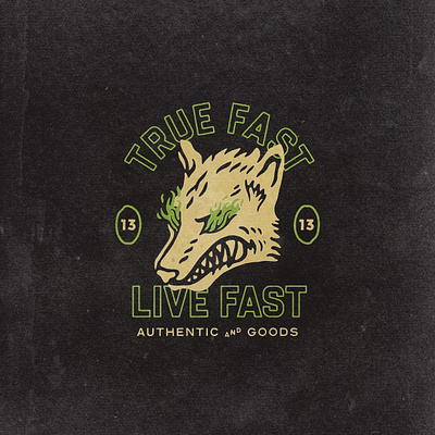 True Fast Live Fast angonmangsa artwork badge badge design badges brand branding design goods graphic design graphicdesign hand drawn illustration logo streetwear supply tees tshirt type vector
