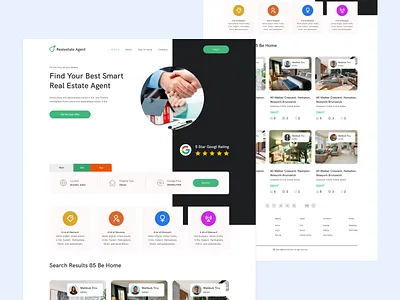 Real Estate Agent #36 agency broker home page house housing interface landing page properties real estate agency real estate agent real estate design real estate hotel booking realestate realestateagent realestatelife realtor ui design ui ux design uiux website design