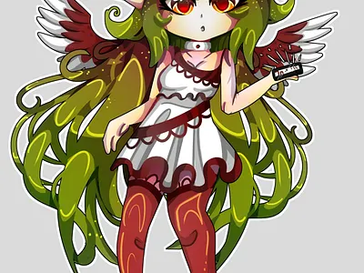 OC Andrea angel anthro character character design cute cute girl digital art digitalart fantasy girl illustration rocioam7