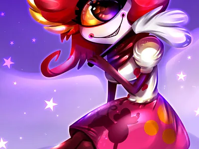 Niffty cartoon character cute demon digital art digitalart fanart fantasy girl hazbin hotel illustration rocioam7