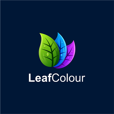 leafcolour logo design concept app branding design icon illustration logo typography ui ux vector