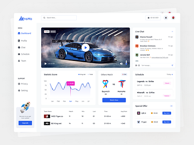 Live Stream Dashboard branding dashboard dashboard design design game dashboard home page illustration landing page live score live stream dashboard online dashboard stream dashboard streaming streaming app user interface video streaming web web app web design website