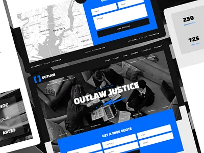 Outlaw - Law Firm Website Template attorney attorney website corporate corporate website landing page law law firm law firm website law website lawyer lawyer website legal legal practice legal practice website legal website one page template webflow website