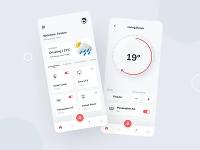 Smart Home App aplication clean design exploration landing page mobileapp product design smarthome ui uidesign uiux