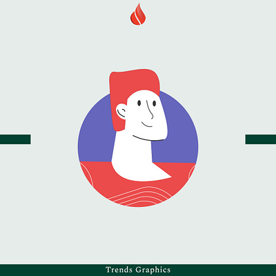 Simple Flat Character | Adobe Illustrator flat character graphic design illustration trends graphics