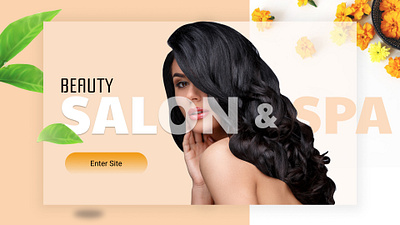 Beauty Salon Landing Page beauty branding design figma landing page ui