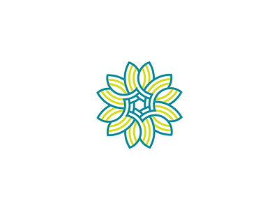 Flower Abstract logo design abstract branding colorful design graphic design green illustration logo vector