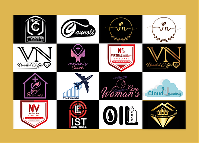 Logos adobe illustrator branding collage graphic design logo portfolio