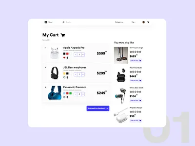 My cart page Ecommerce UI design ecommerce ui uiux webdesign