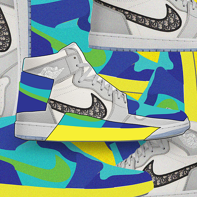 Dream air jordan collage art design graphic design illustration