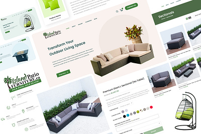 E-commerce landing page - Island Patio Furniture best designer brand design branding design e commerce graphic design landing page ui ux we web website