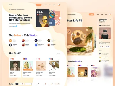 NFT platform art bitcoin crypto cryptocurrency design digitalart graphic design interface investment nft nftcollector nftcommunity nfts page startup trading ui user interface web webdesign
