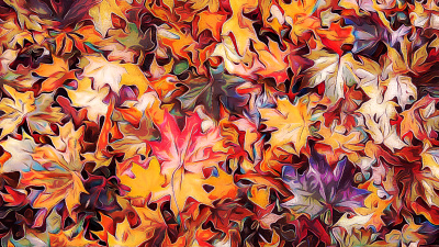 Autumn 2d art autumn drawing illustration leafs ninety niners