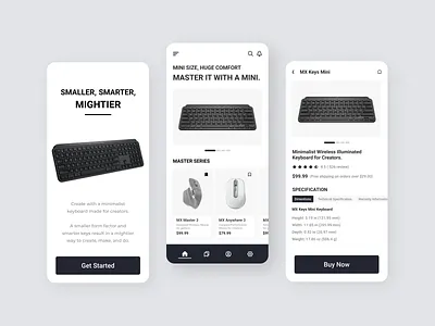 Logitech Mobile App app ui logitech logitech keyboard logitech mobile app logitech product mobile app mobile app ui ui ui design