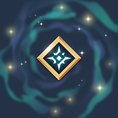 Starlight Token crypto design gaming icon illustration minimalist modern star token ui