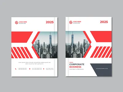 Business brochure cover design template corporate business plan
