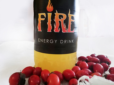 Fire energy drink label and packaging black label bottle label branding branding design creative design energy drink energy drink label design fire fire label graphic design label label design mobile phone camera photography pomegranate print print design printed label product design