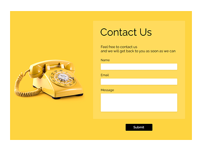 Contact Us 028 dailyui